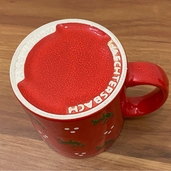 Retired Waechtersbach W. Germany Reindeer with Dots Red Ceramic Christmas Mug - Picture 9 of 14